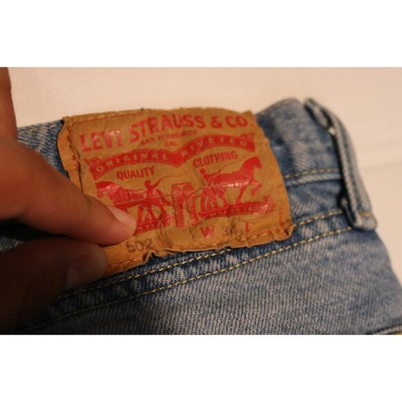 Levi's 569 Men's Jean Shorts - Blue, Size 34 - Picture 1 of 4
